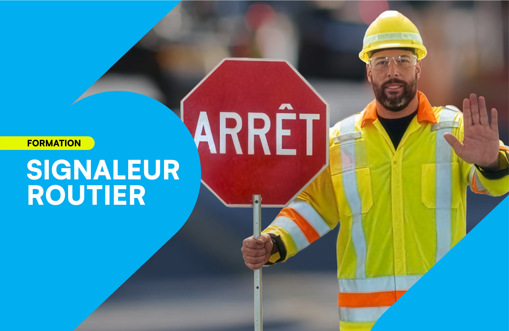 Image de Signaleur routier et signaleur de chantier: deux métiers différents